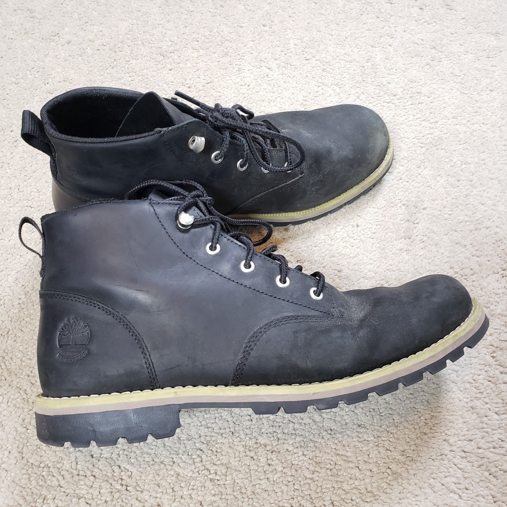 Timberland Redwood Falls Waterproof Boots Black Chukka Men's Sz 12 M